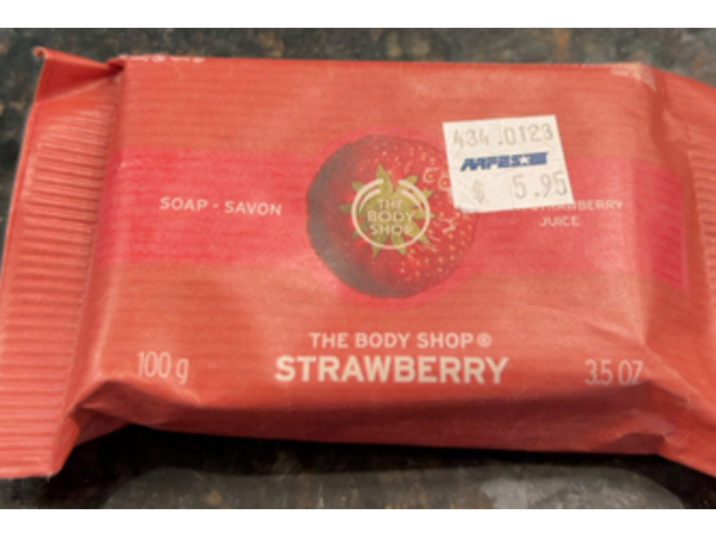 The Body Shop Soap, Strawberry, 3.5 oz/100 g