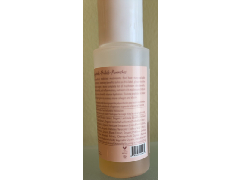 100% Pure Mushroom Peptide Hyaluronic Acid Serum, Quinoa Peptides & Rosehips, 1.7 fl oz/50 mL