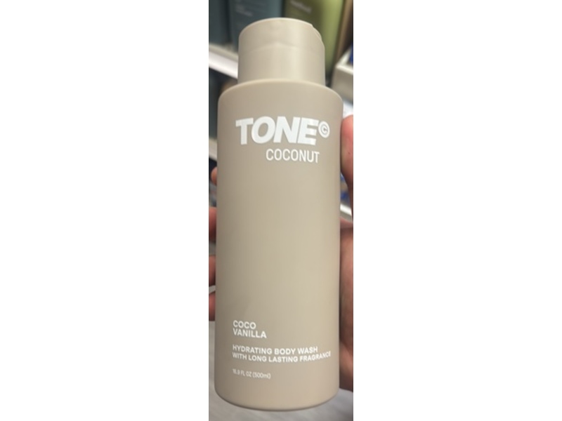Tone Coconut Hydrating Body Wash, Coco Vanilla, 16.9 fl oz/500 mL, Pack Of 2
