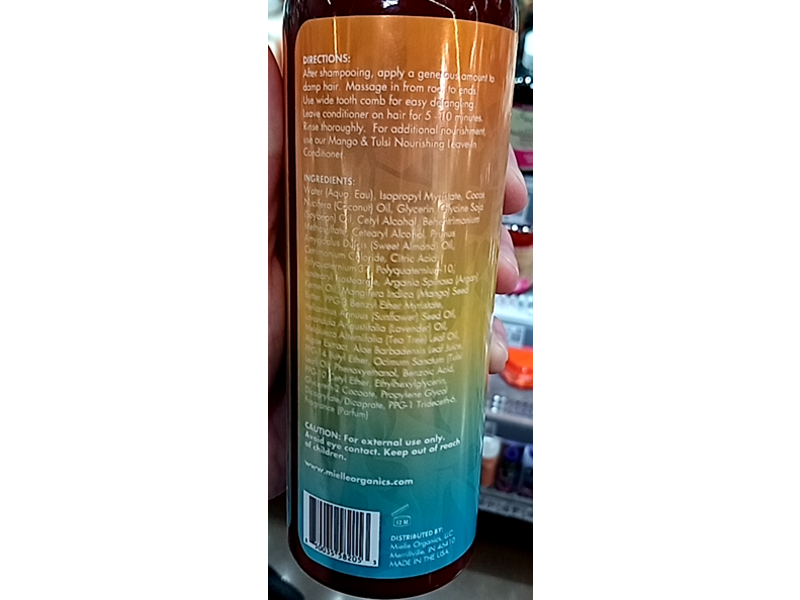 Mielle Organics Nourishing Conditioner, Mango & Tulsi, 12 fl oz/355 mL