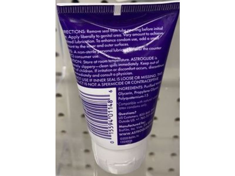 Astroglide Water-Based Personal Lubricant, 1.2 fl oz/35 mL
