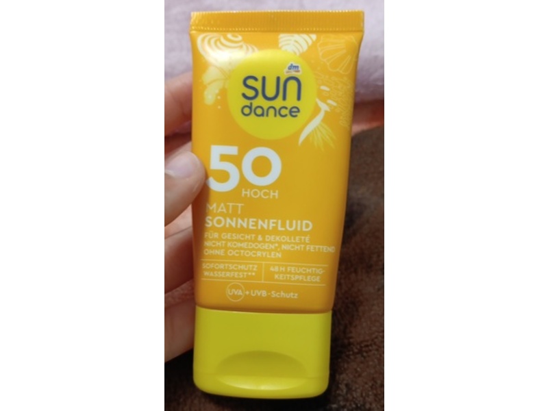 Dm Sundance Mattifying Facial Sunscreen Fluid, SPF 50, 50 mL