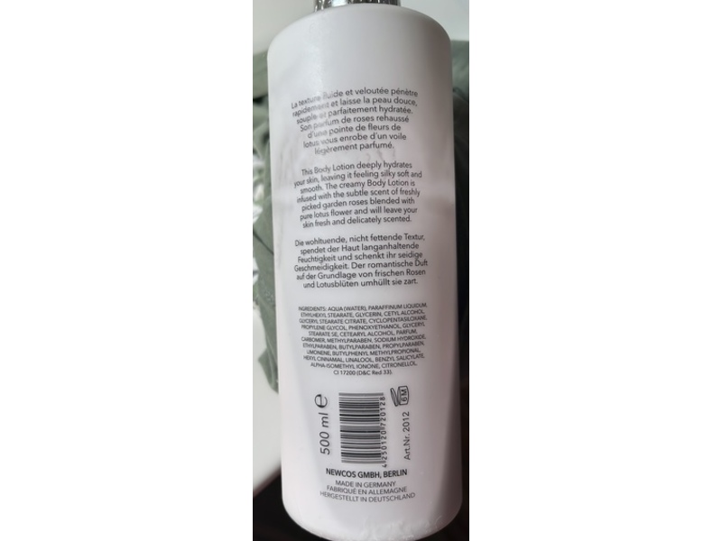 Vivian Gray Aroma Selection Body Lotion, Lotus & Rose, 16.9 fl oz/500 mL