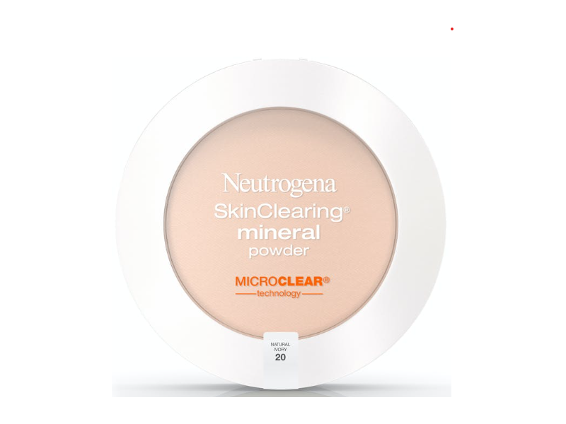 Neutrogena SkinClearing Mineral Powder, Natural Ivory 20, 0.38 fl oz/11 g