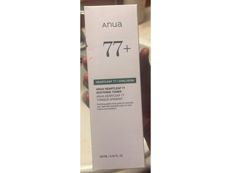 Anua Heartleaf 77 Soothing Toner, Heartleaf 77+ Hyaluron, 8.45 fl oz/250 mL