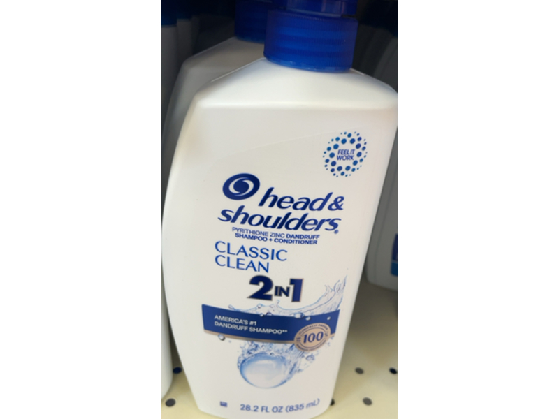 Head & Shoulders 2 In 1 Dandruff Shampoo + Conditioner, 28.2 oz/835 mL