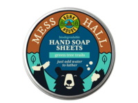 BunkHouse Mess Hall Biodegradable Hand Soap Sheets, Green Tree Trails, 150 Count - thumbnail 1