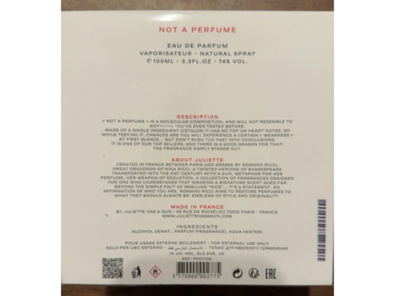 Juliette Has A Gun Not A Perfume Eau de Parfum Spray, 3.3 fl oz