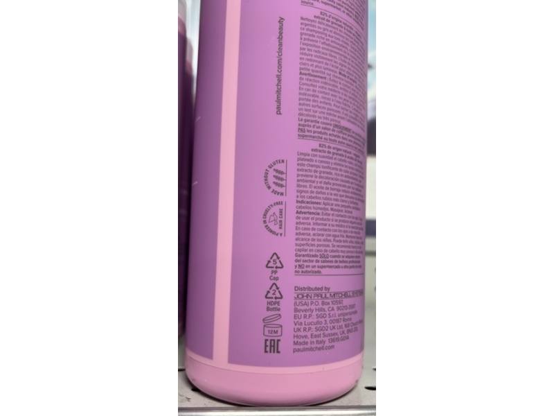 Paul Mitchell Clean Beauty Blonde Shampoo, 33.8 fl oz/1 L