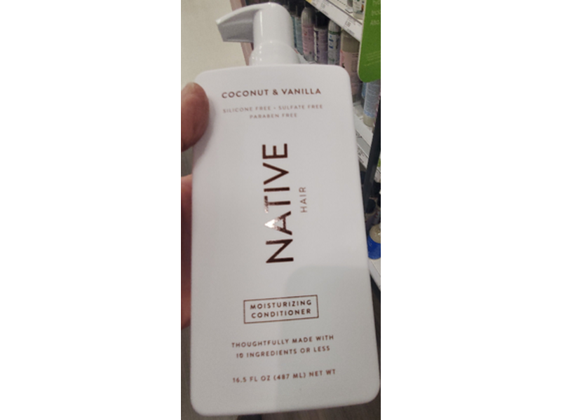 Native Hair Moisturizing Conditioner, Coconut & Vanilla, 16.5 fl oz/487 mL