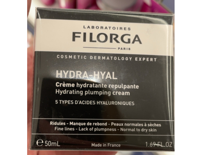 Filorga Hydrating Plumping Cream, Hydra-Hyal, 1.69 fl oz/50 mL