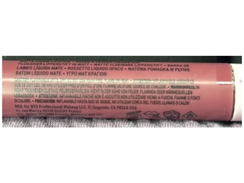 NYX Professional Makeup Lip Lingerie Matte Liquid Lipstick, 14 Bust Ed, 4 mL