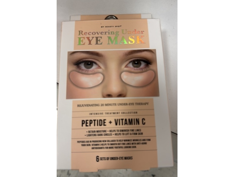 My Beauty Spot Recovering Under Eye Mask, Peptide + Vitamin C, 6 Pairs