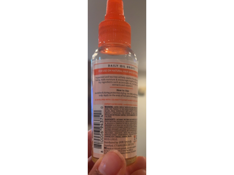 Cantu Protective Styles Daily Oil Drops, Tea Tree Oil, 2 fl oz/59 mL