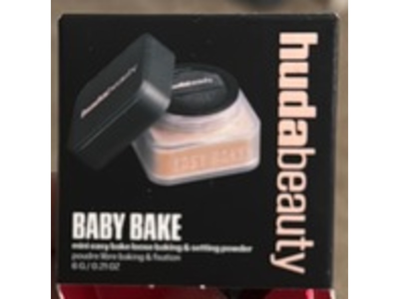 Huda Beauty Baby Bake Loose Baking & Setting Powder, Sugar Cookie, 0.21 oz/6 g