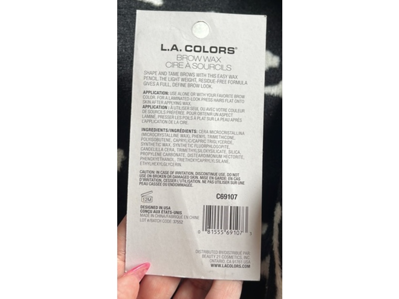 L.a Colors Brow Wax, Clear, 0.023 oz/0.65 g