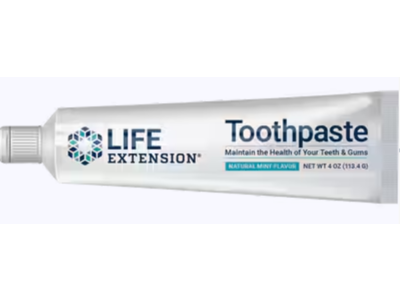 Life Extension Toothpaste, Natural Mint Flavor, 4 oz/113.4 g