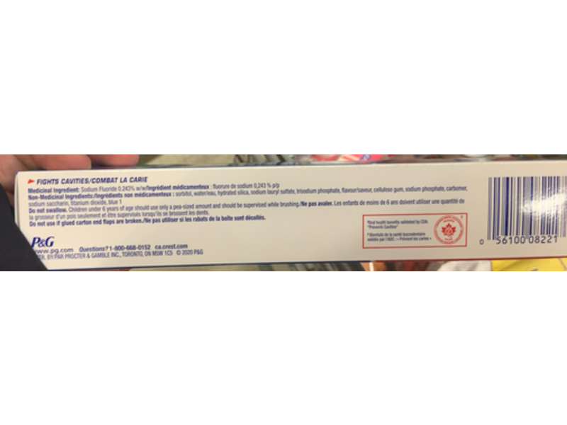 Crest Cavity Protection Toothpaste, Regular, 125 mL