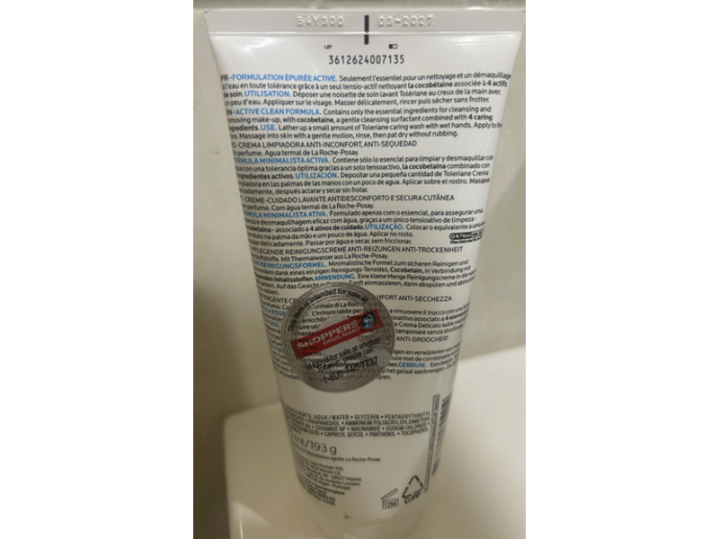 La Roche-Posay Toleriane Caring Wash Anti-Discomfort Facial Cleanser, 200 mL