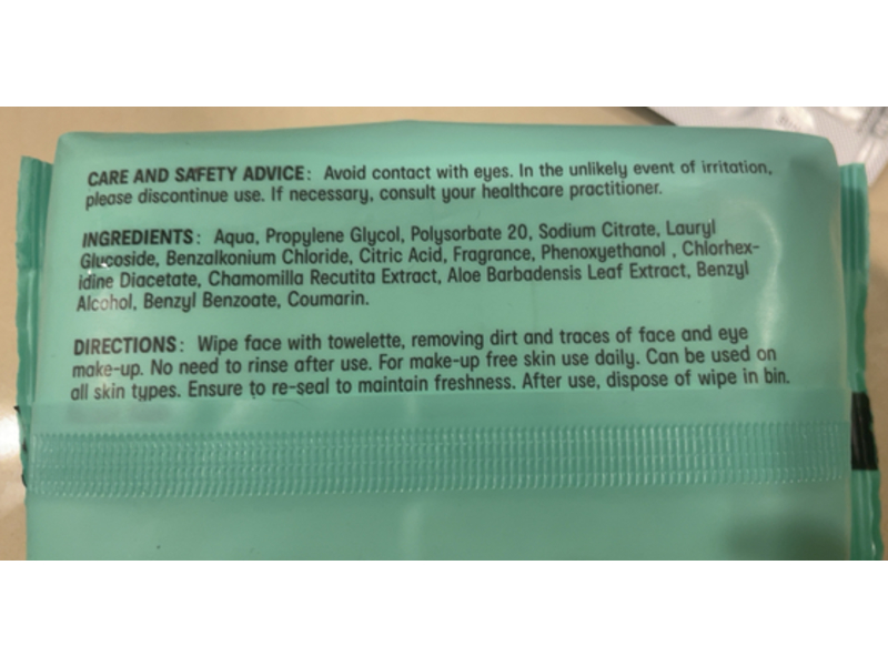 Anko Biodegradable Cleansing & Makeup Removal Facial Wipes, Coconut, 40 Count