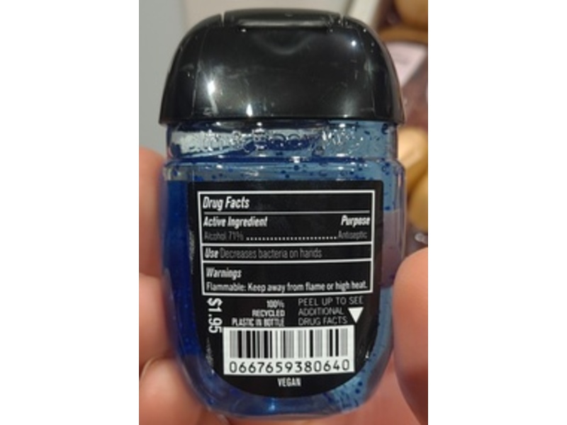 Bath & Body Works The Men's Shop Anti-Bacterial Hand Gel, Ocean, 1 fl oz/29 mL