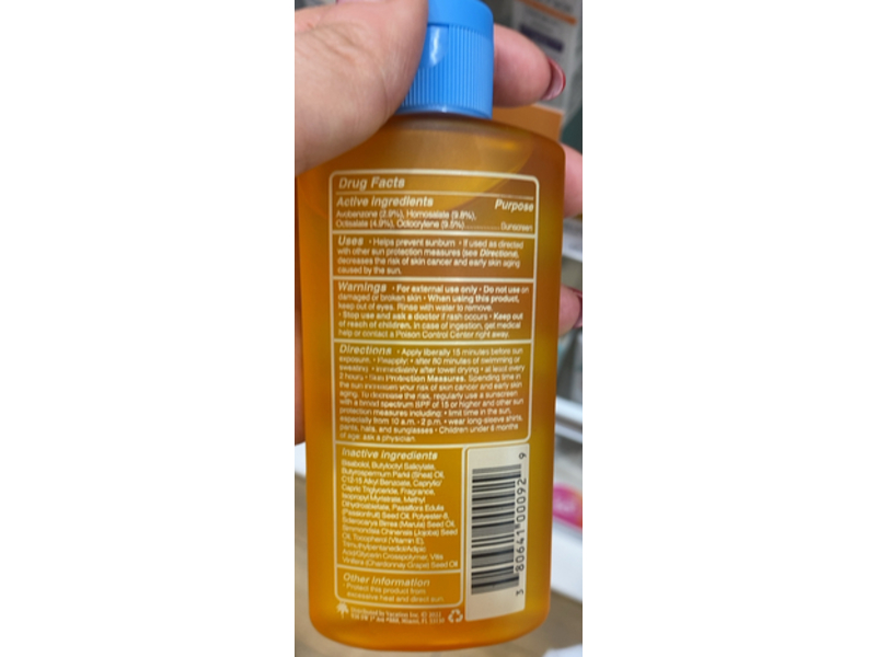 Vacation Chardonnay Oil, SPF 30, 3.4 fl oz/100 mL