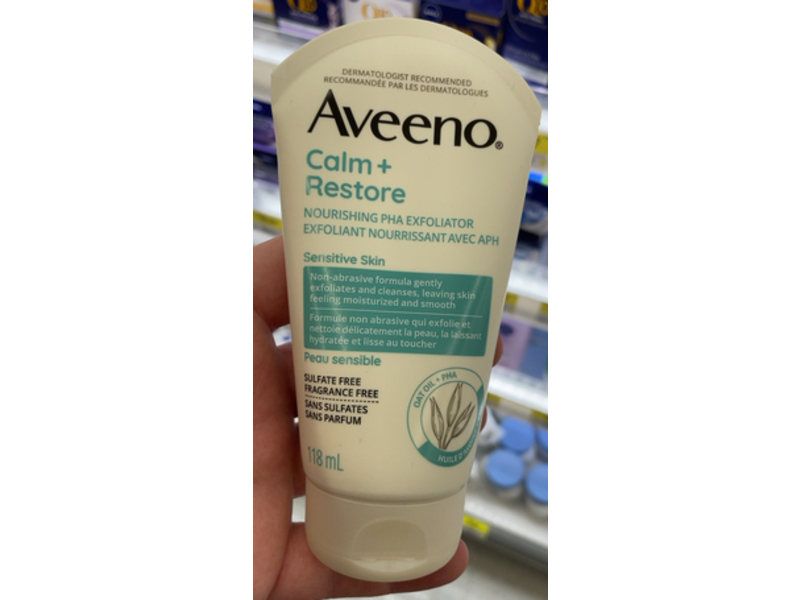 Aveeno Calm + Restore Nourishing PHA Exfoliator, 118 mL