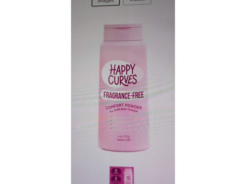 Happy Curves All Over Comfort Body Powder, 4 oz/113 g