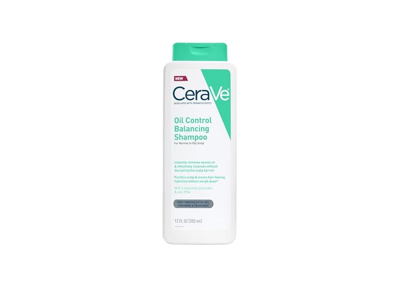 CeraVe Oil Control Balancing Shampoo, 12 fl oz/355 mL