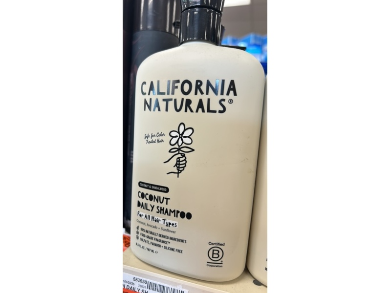 California Naturals Daily Shampoo, Coconut & Sandalwood, 16.5 fl oz/487 mL
