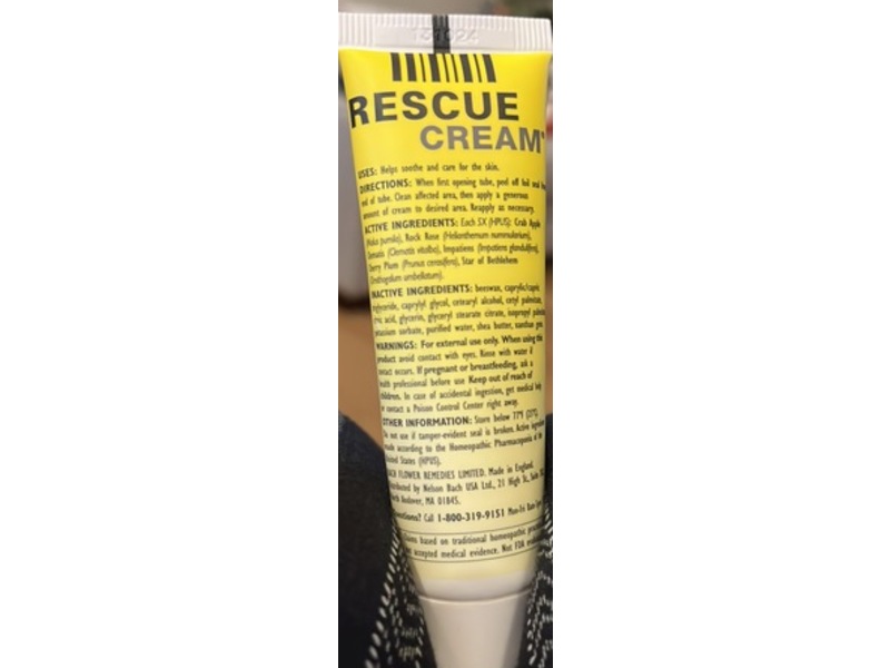 Bach Rescue Cream, 1 oz/30 g