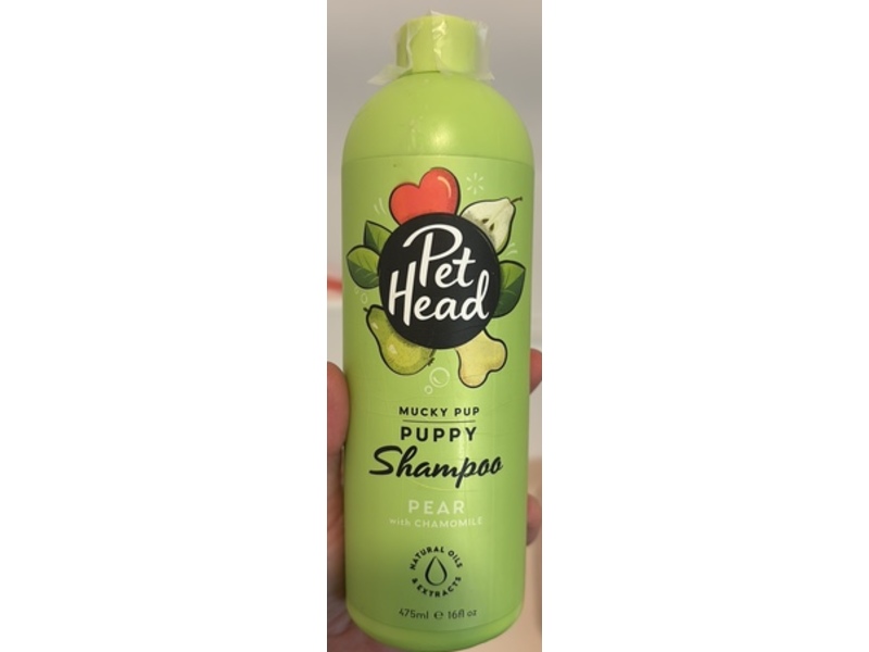 Pet Head Mucky Pup Puppy Shampoo, Pear, 16 fl oz/475 mL