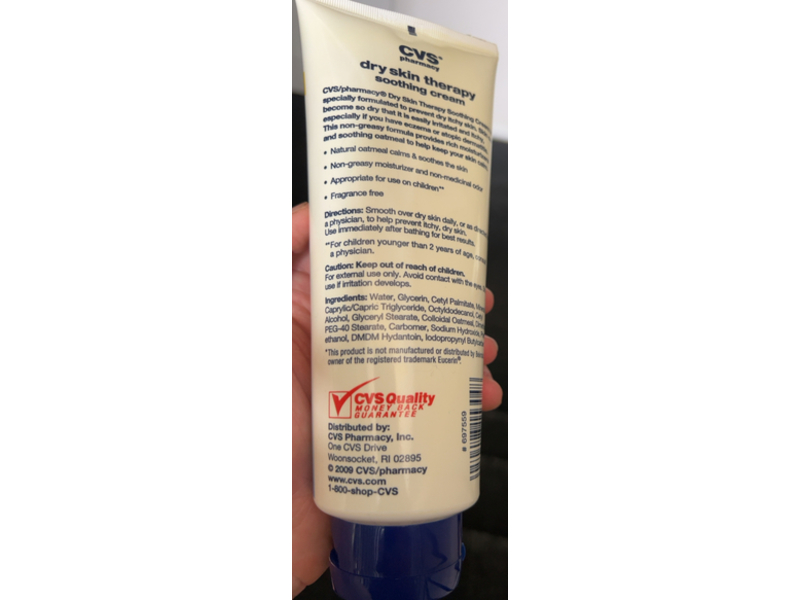 Cvs Pharmacy Dry Skin Therapy Soothing Cream, 14 oz/396 g
