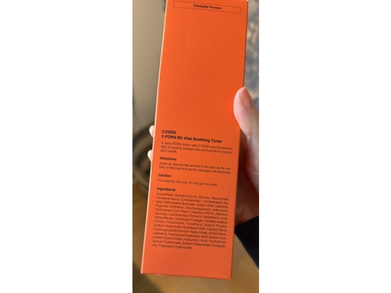 Cosrx 5 Pdrn B5 Vital Soothing Toner, 9.46 fl oz/280 mL