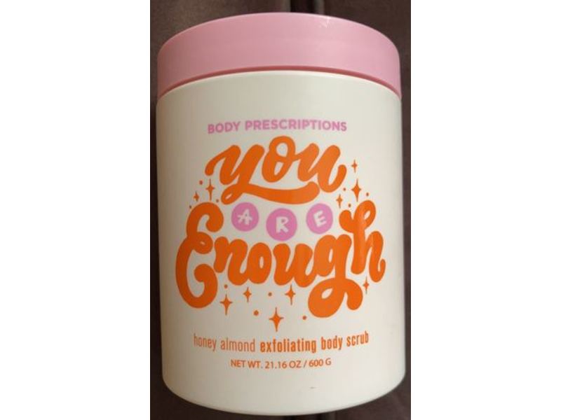 Body Prescriptions You Are Enough Exfoliating Body Scrub, Honey Almond, 21.16 oz/600 g