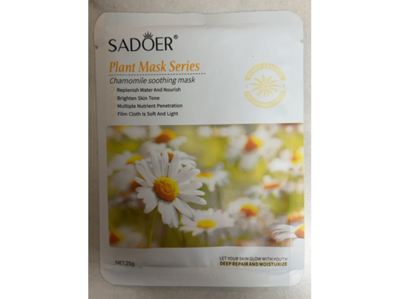 Sadoer Soothing Mask, Chamomile, 25 g