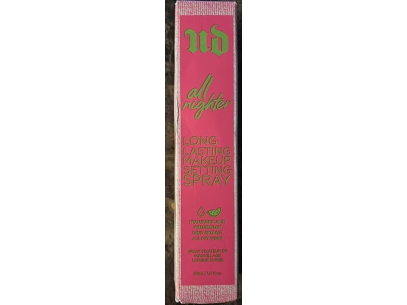 Urban Decay All Night Long Lasting Makeup Setting Spray, Hyaluronic Acid & Watermelon, 1.0 fl oz/30 mL