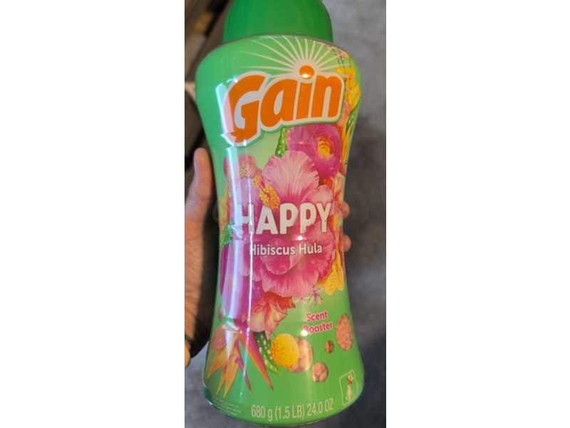 Gain Happy Laundry Scent Booster Beads, Hibiscus Hula, 24 oz/680 g