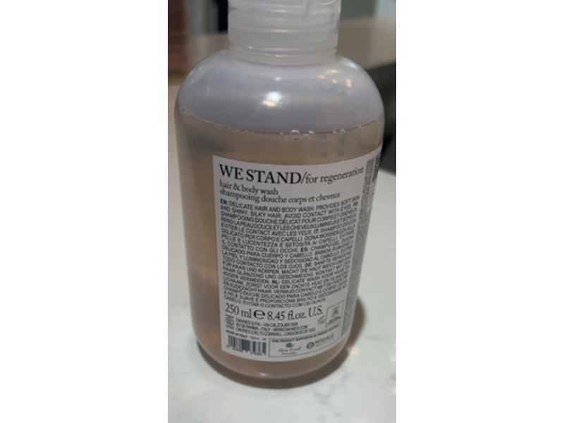 Davines Hair & Body Wash, We Stand for Regeneration, 8.45 fl oz/250 mL