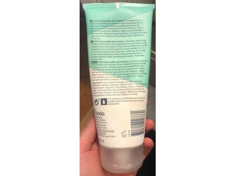 L300 Cleansing Milk, Prebiotic, Fragrance Free, 200 mL