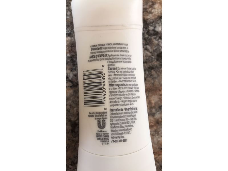 Dove Advanced Care Cool Essentials Antiperspirant, 2.6 oz