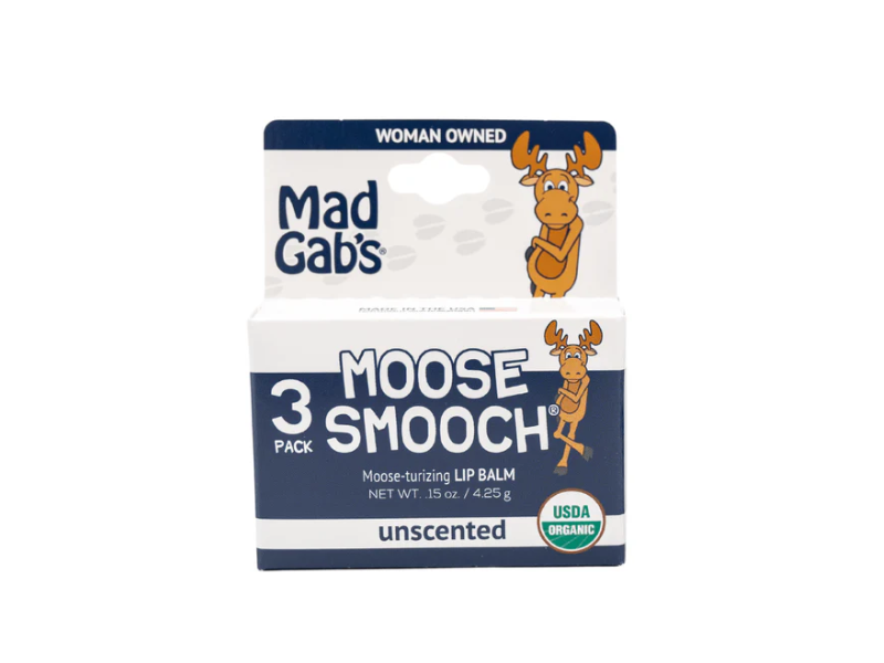 MADGABS Moose Turizing Lip Balm, Unscented, 0.15 fl oz/4.25 g