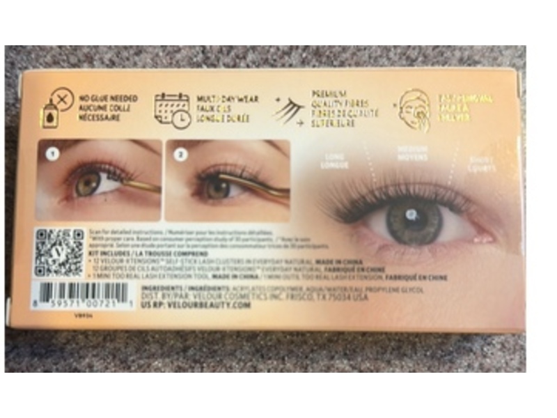 Velour-Xtensions Self-Stick Lash Kit , 12 Count