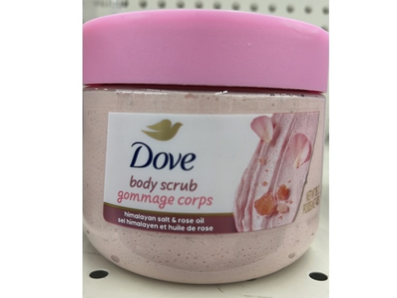 Dove Body Scrub, Himalayan Salt & Rose Oil, 15 oz