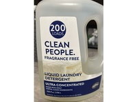 Clean People Liquid Laundry Detergent, Fragrance Free, 200 Loads, 100 fl oz/2.96 L - thumbnail 2