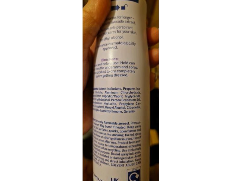 Nivea Double Effect Quick Dry Anti-Perspirant, 250 mL