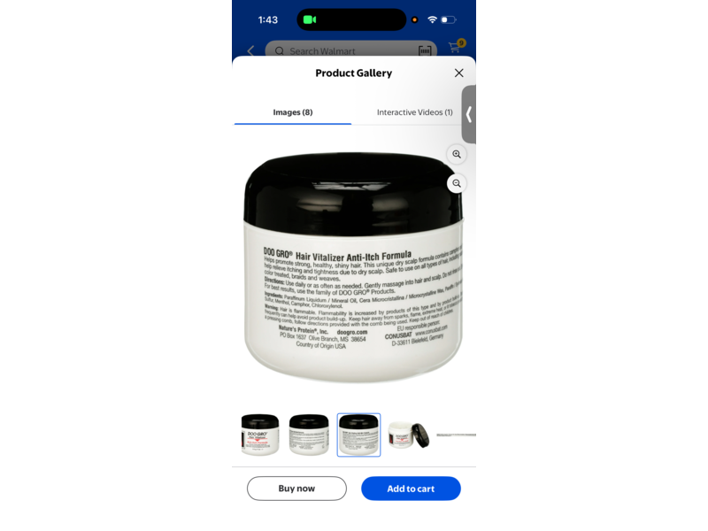 Doo Gro Hair Vitalizer, Anti-Itch Formula, 4 oz/113 g