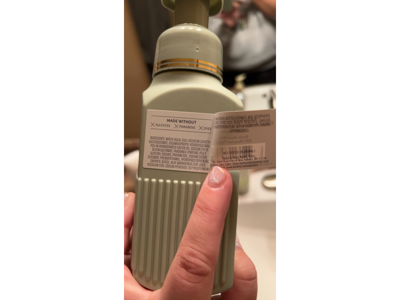 White Barn Gentle+Clean Foaming Hand Soap, Salted Amber & Vetiver, 8.5 fl oz/259 mL