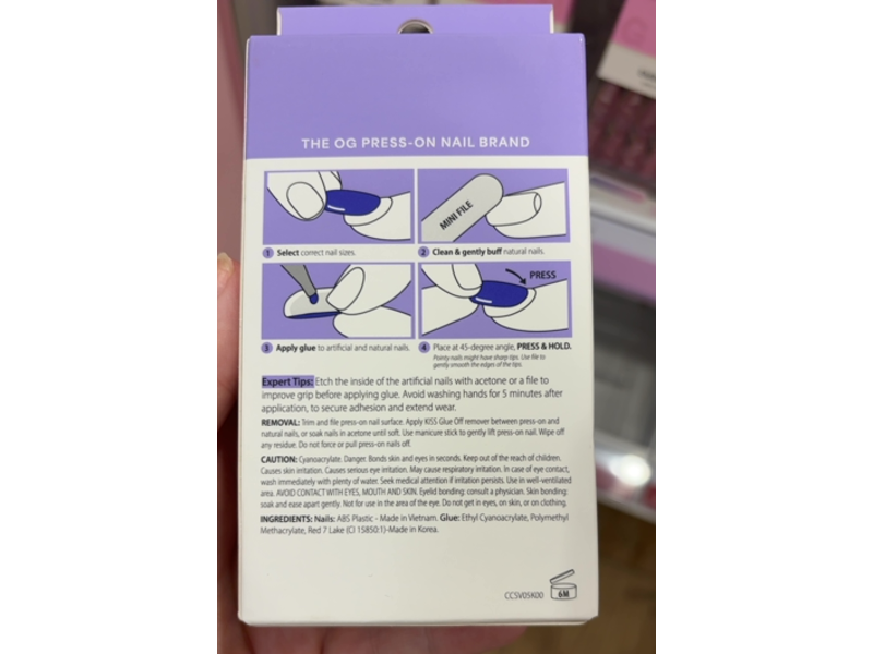 Kiss Core Press On Nails, Aesthetic, 32 Count