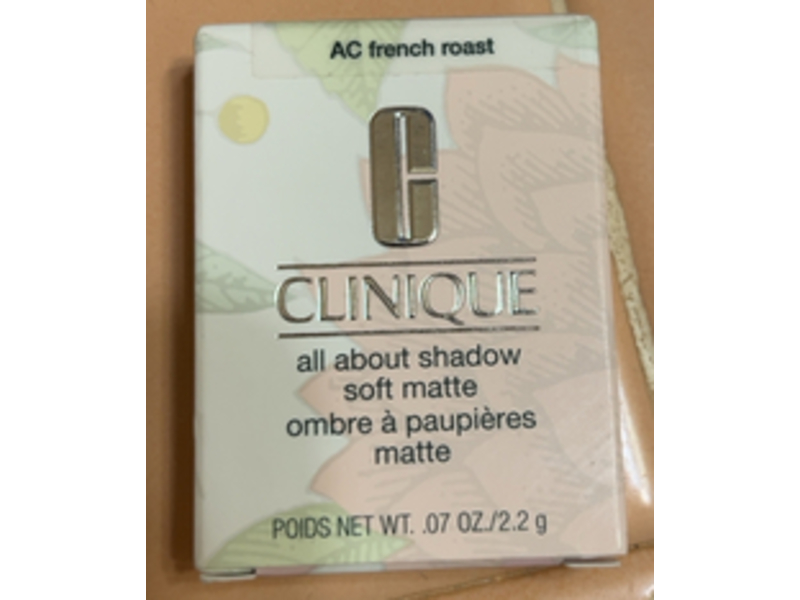 Clinique All About Soft Matte Shadow, Ac French Roast, 0.7 oz/2.2 g